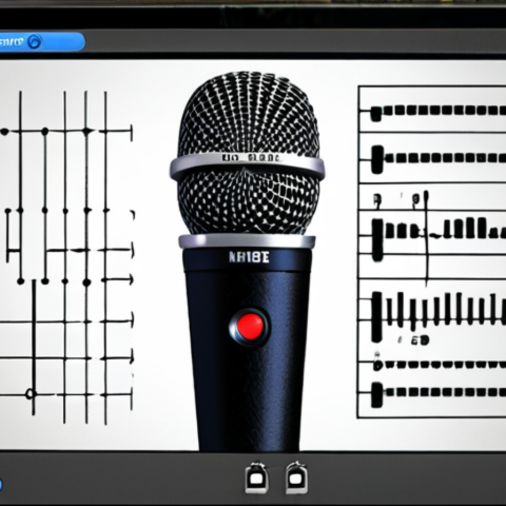 **

A microphone recording a voice with sound waves visualizing speech being converted to text in real-time. A screen displays the generated text. Consider showing some background noise or distractions to emphasize the speech recognition challenges.

**