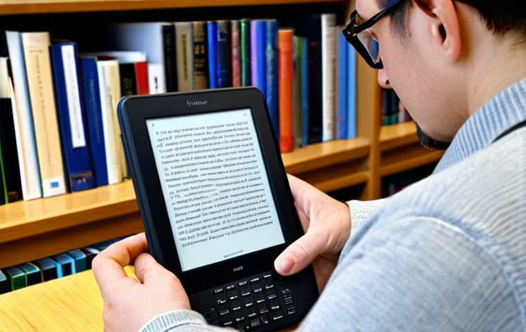 AI 음성 합성의 기계 학습 기법 - Accessible E-Reader**

"A visually impaired person using an e-reader that is reading aloud, fully cl...