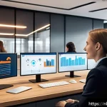음성 합성 기술의 사용자 인터뷰 결과 - A modern Dutch customer service center with diverse agents interacting with customers via AI-powered...